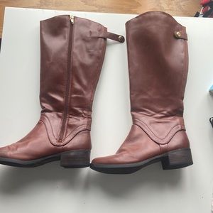 Lightly worn knee high boots